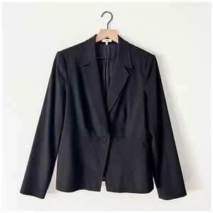 Reba Black Textured Suit Jacket Blazer Like New Sz 12